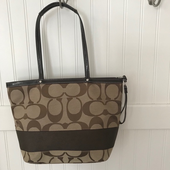 Coach Canvas Signature Tote Bag - Picture 2 of 7